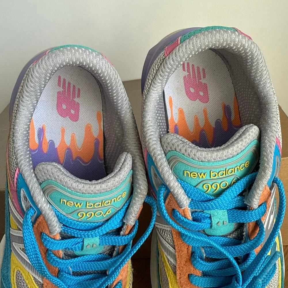 New Balance 990 V6 ‘Gelato’ Kids Sneakers- SZ 5 Y- 6.5 W - Picture 9 of 13